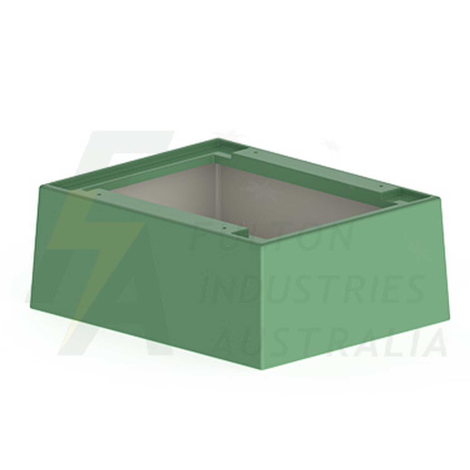 FB7RFG green fibreglass pillar base with return flange